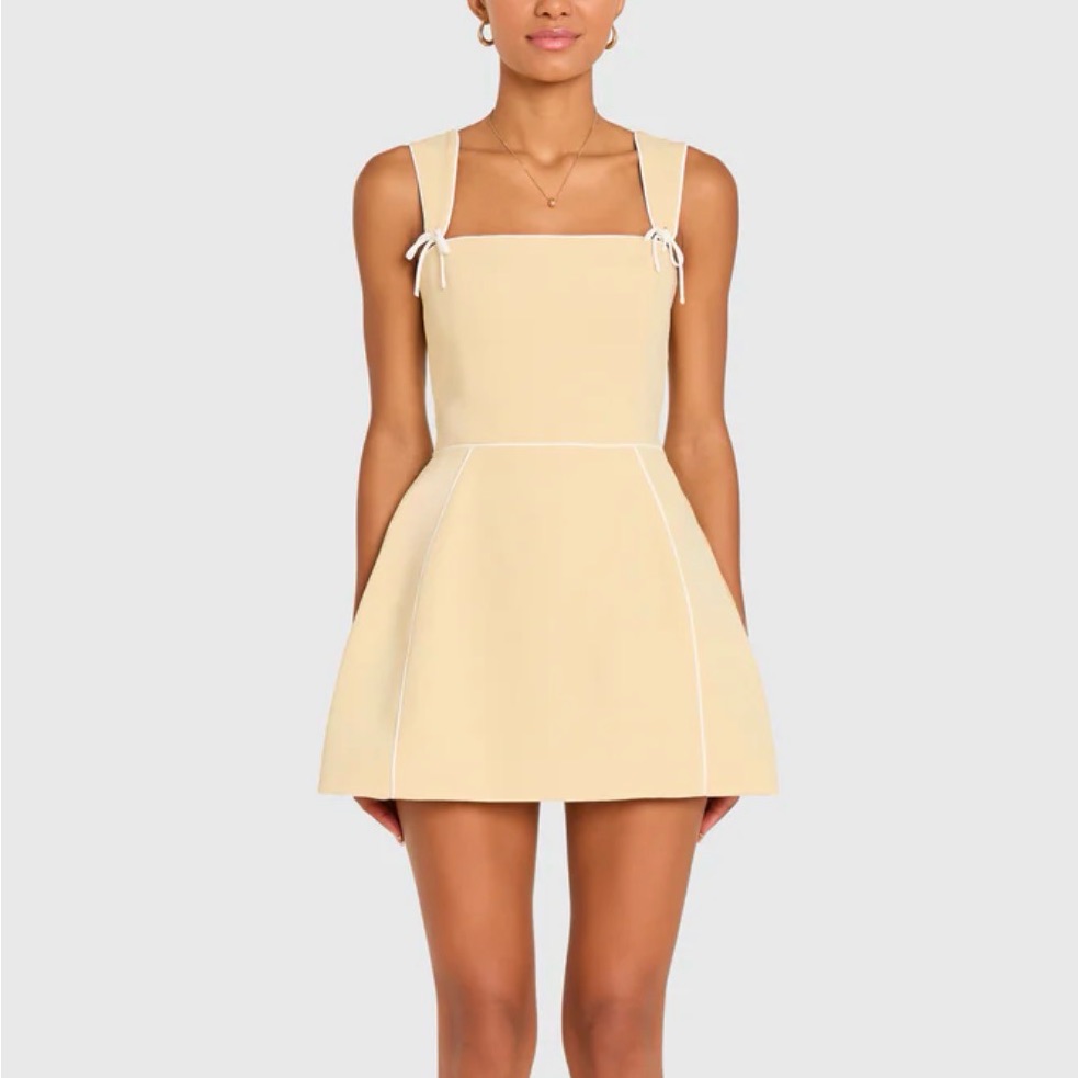 Amanda Uprichard Baylee Romper Cornsilk